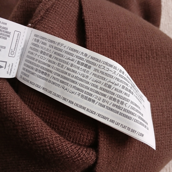 a&f ♡ luxeloft vneck vest brown abercrombie fitch clean medium western cowgirl - Picture 7 of 10